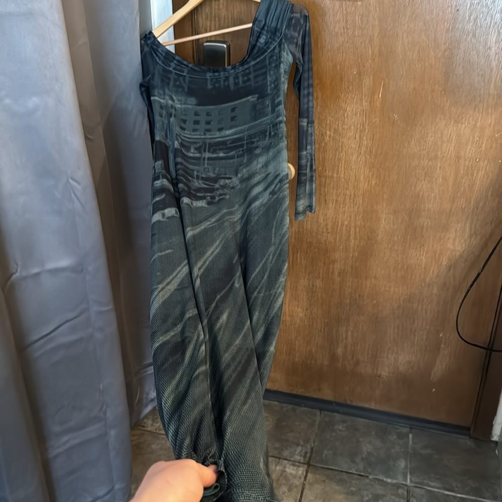 🌿 NWT Women’s Urban Outfitters Mesh Off-the-Shoulder Midi Dress 💥 - Picture 9 of 9